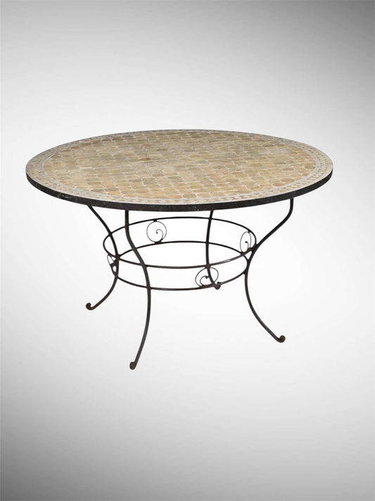 Large Moroccan Mosaic Table Garden/ Patio/ Conservatory