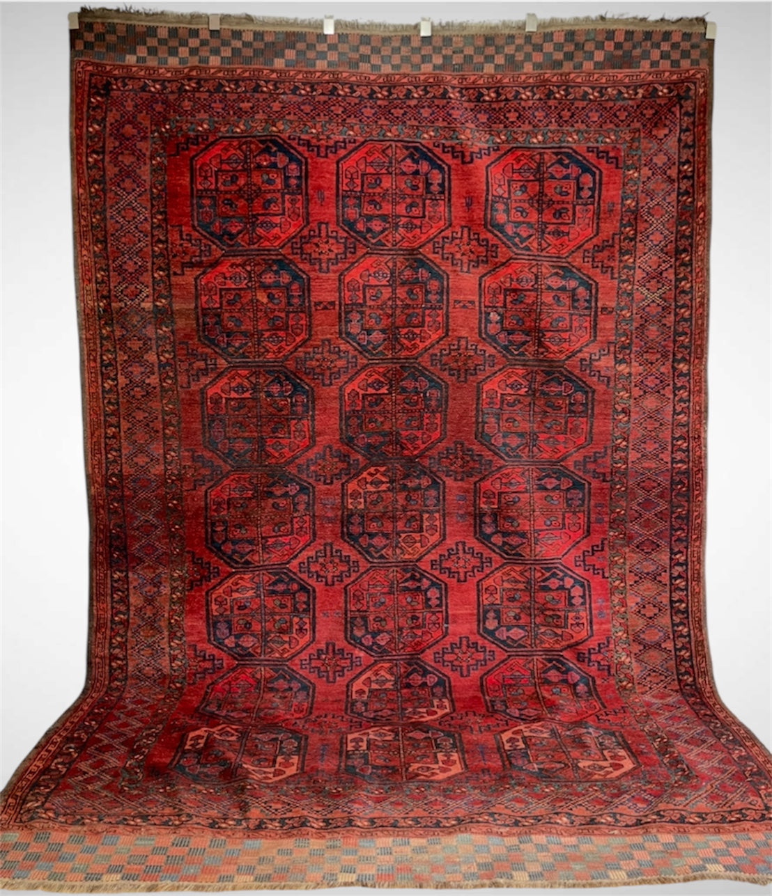 Antique Afghan Ersari Main Carpet