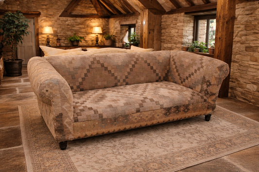 Vintage Kilim Upholstered Chesterfield Sofa