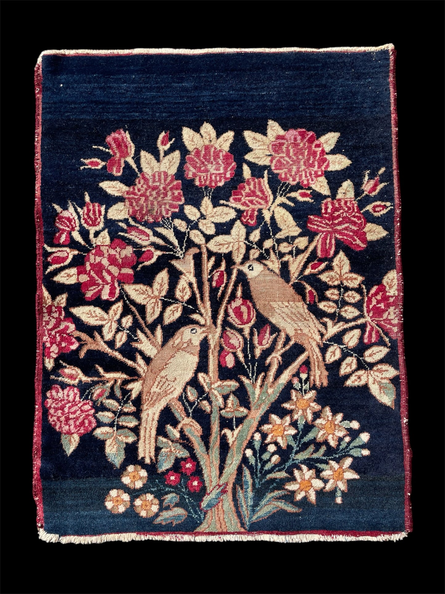 Antique Kirman Lavar - Small Rug