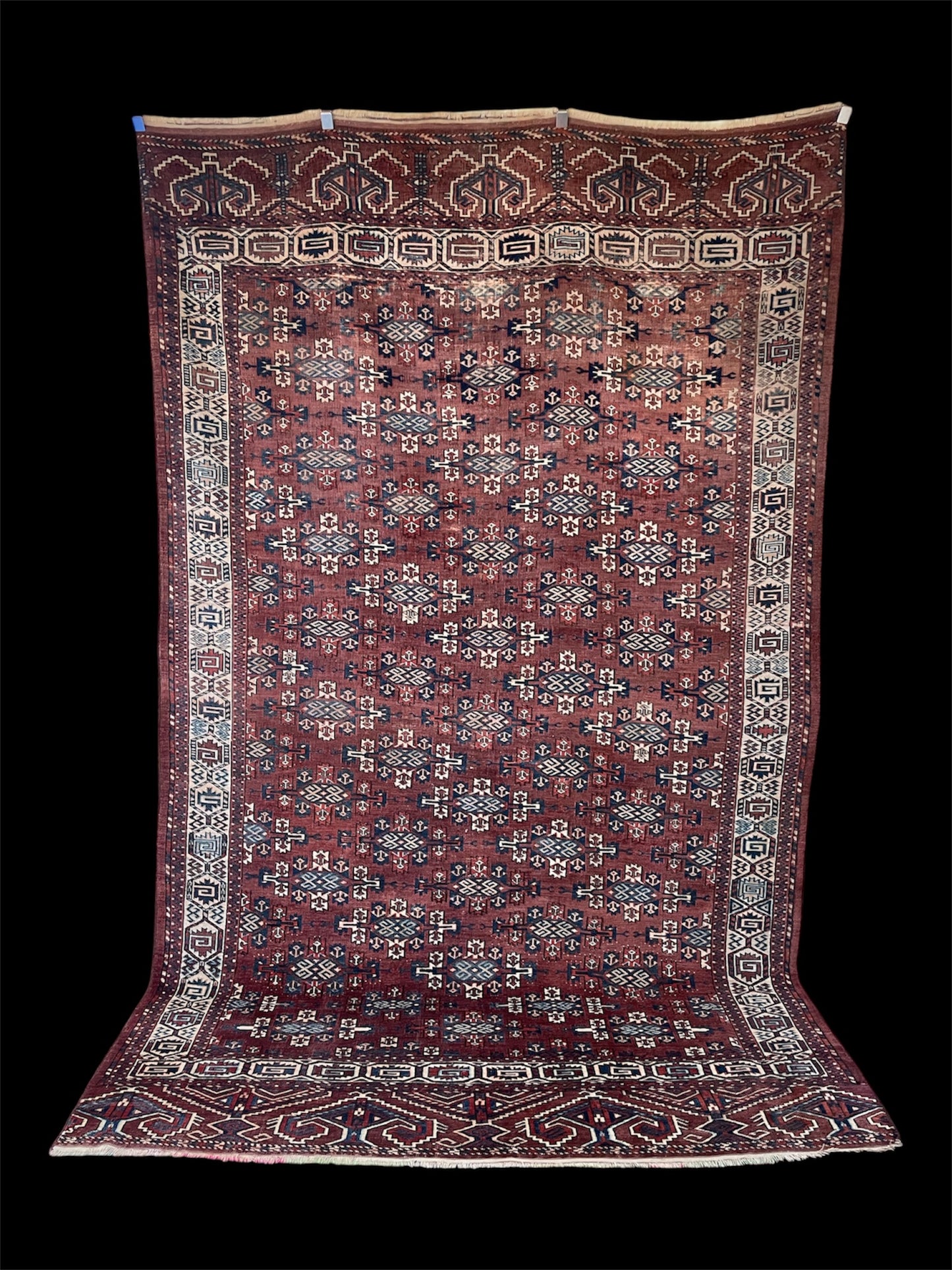 Turkoman Yomut Main Carpet Late 19th Century
