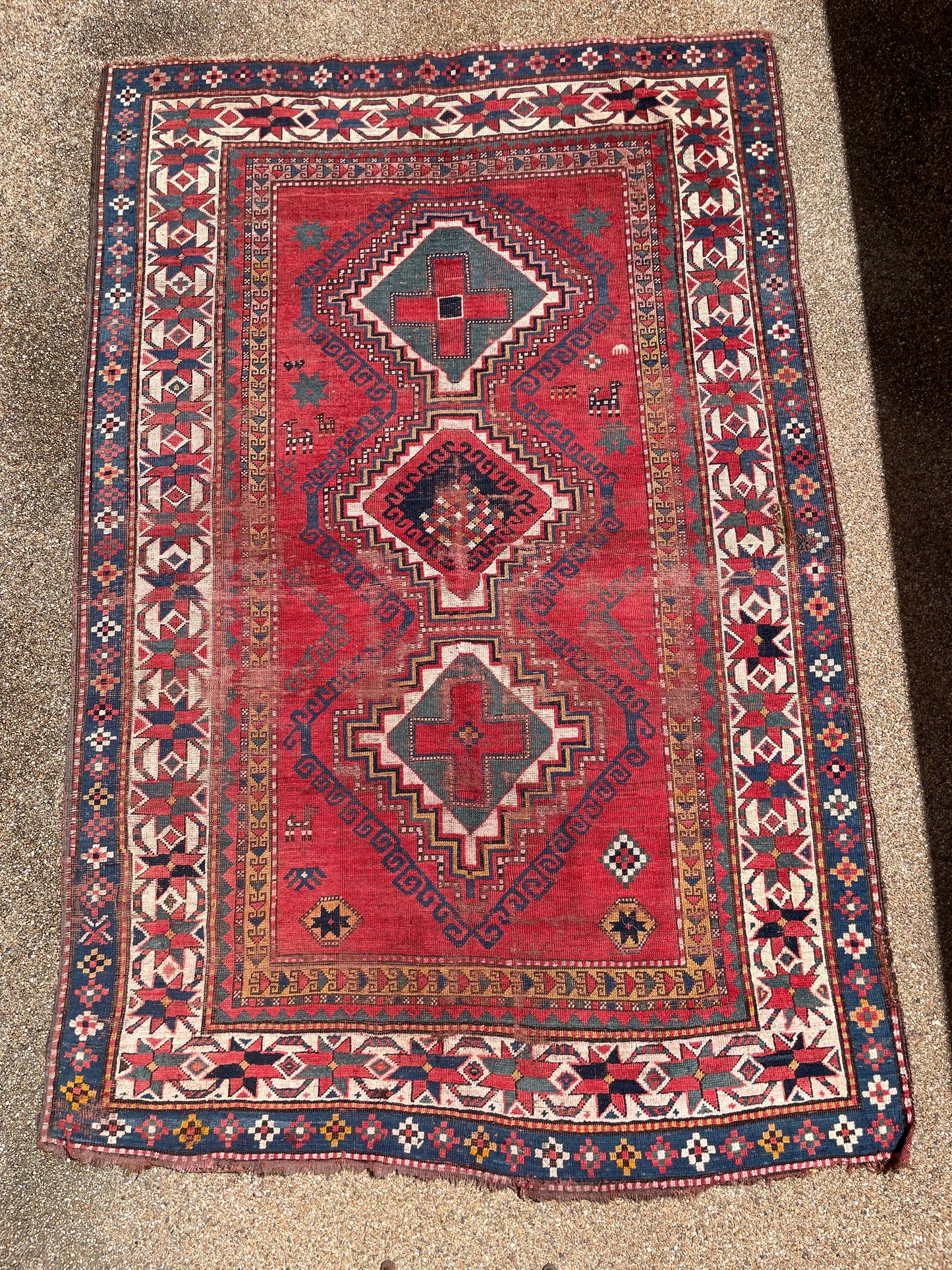 Antique Armenian Kazak Rug