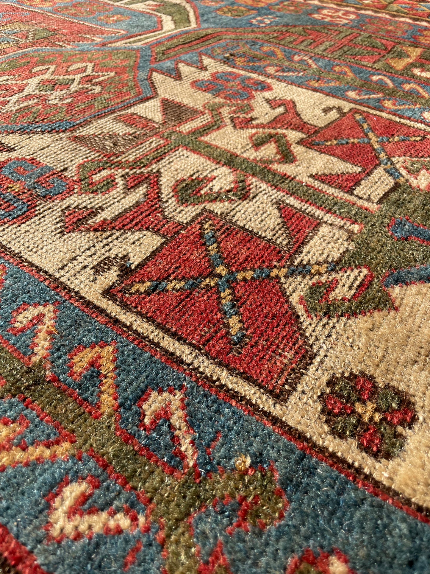 Antique Caucasian Bahmanli (or Kasim Usag) Rug