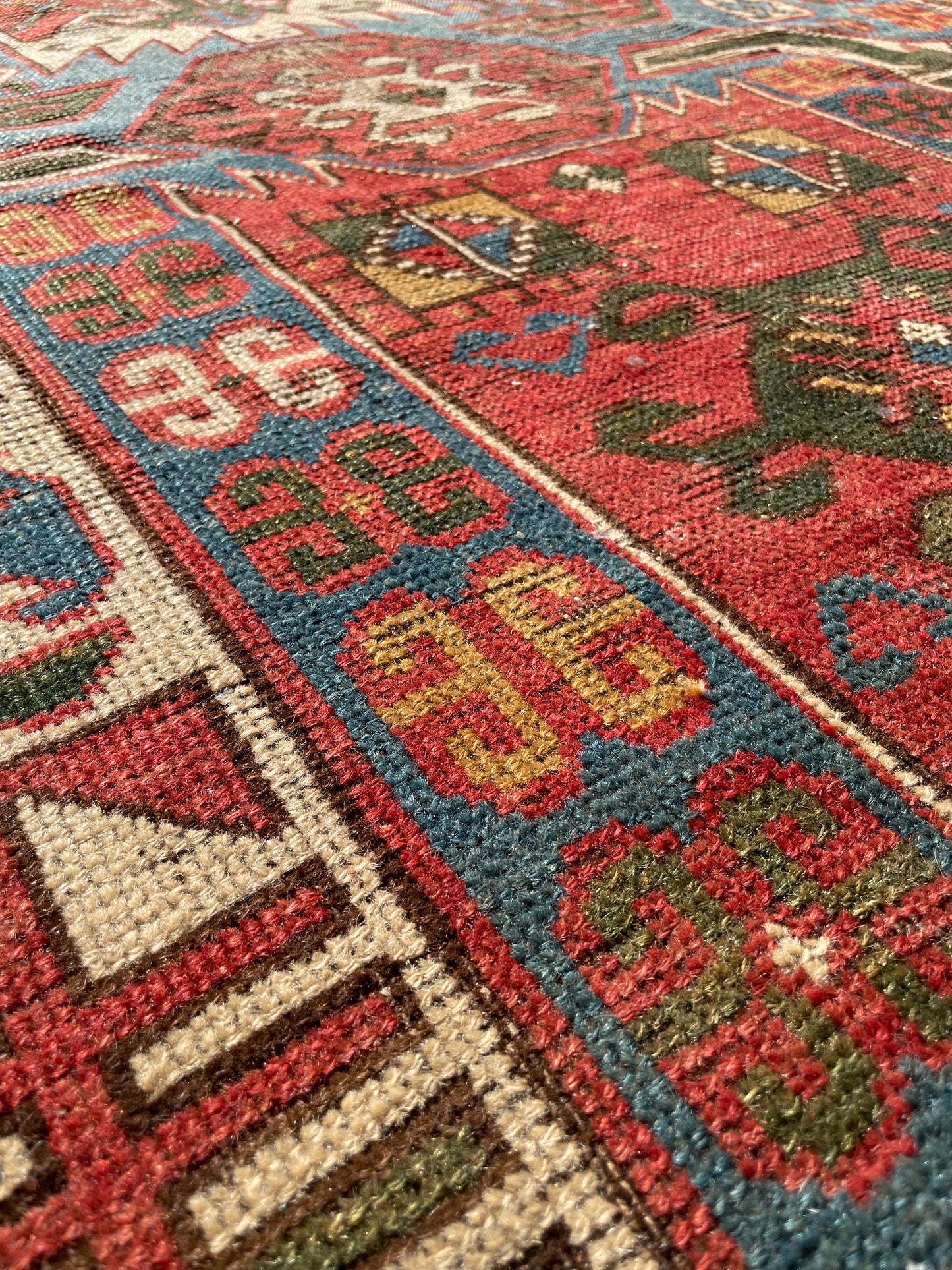 Antique Caucasian Bahmanli (or Kasim Usag) Rug