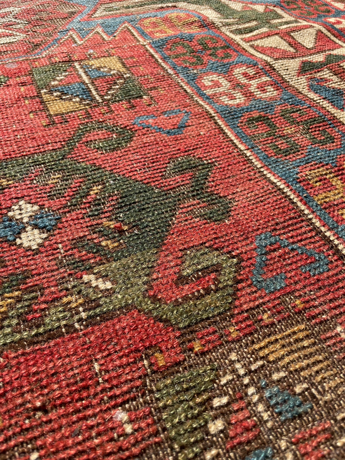 Antique Caucasian Bahmanli (or Kasim Usag) Rug