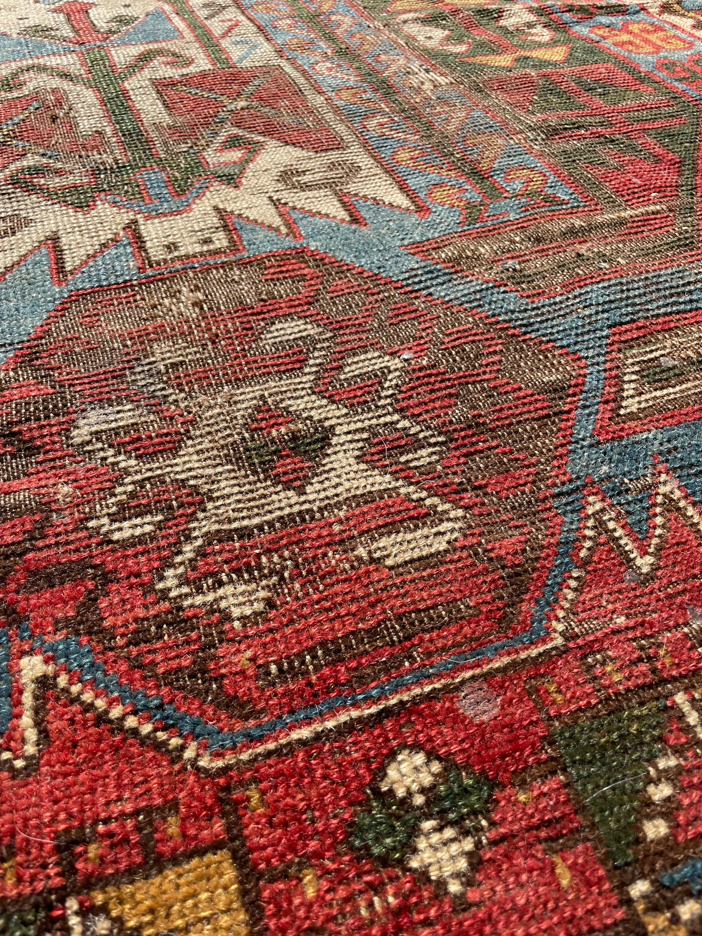 Antique Caucasian Bahmanli (or Kasim Usag) Rug