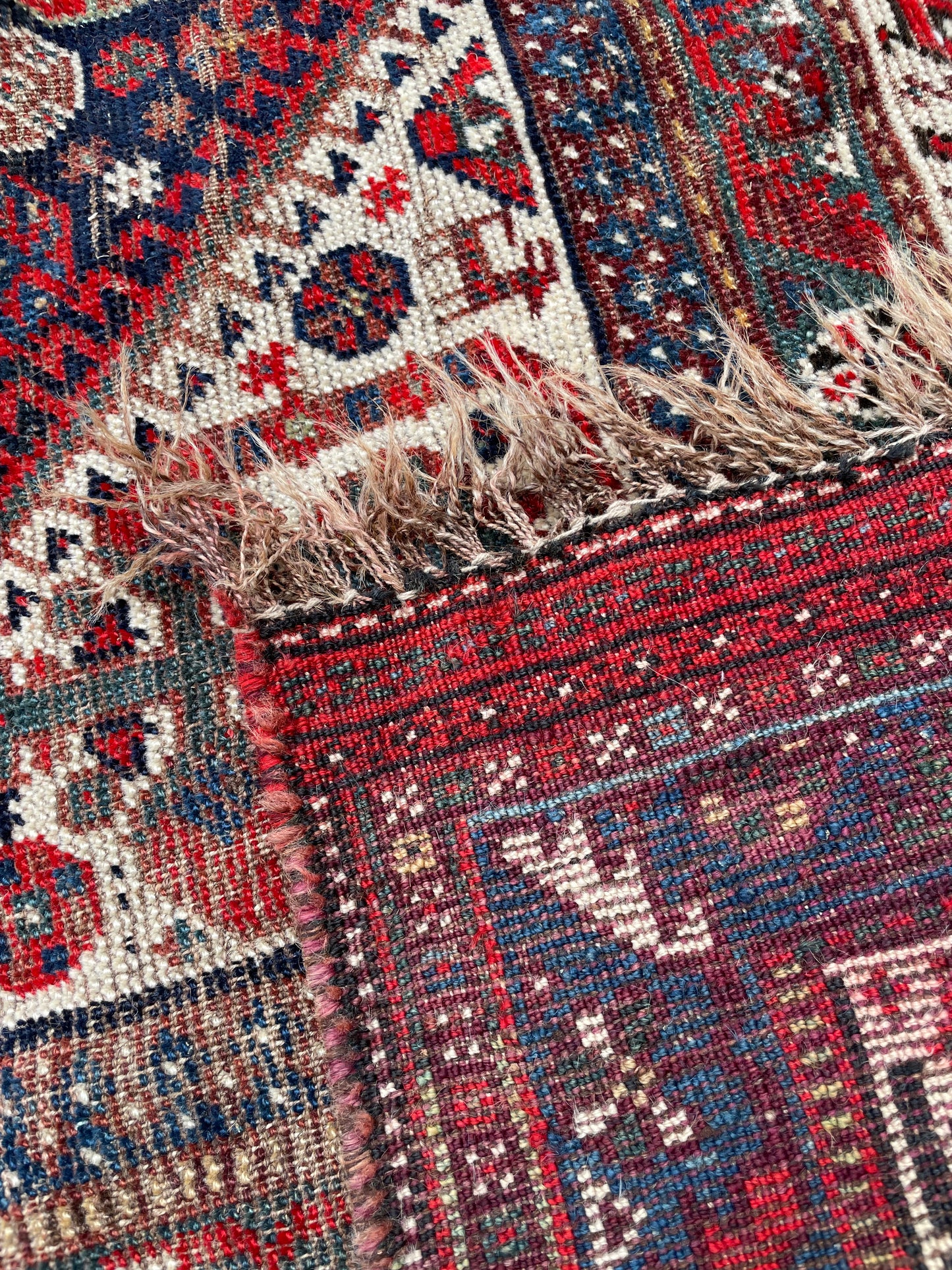 Antique Khamseh Confederacy Baharlu Tribal Main Carpet