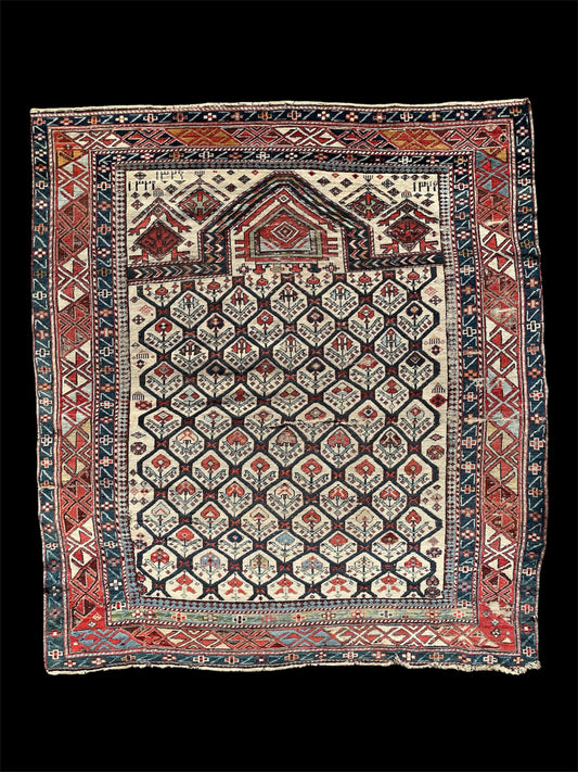 Antique Caucasian Shirvan Prayer Rug