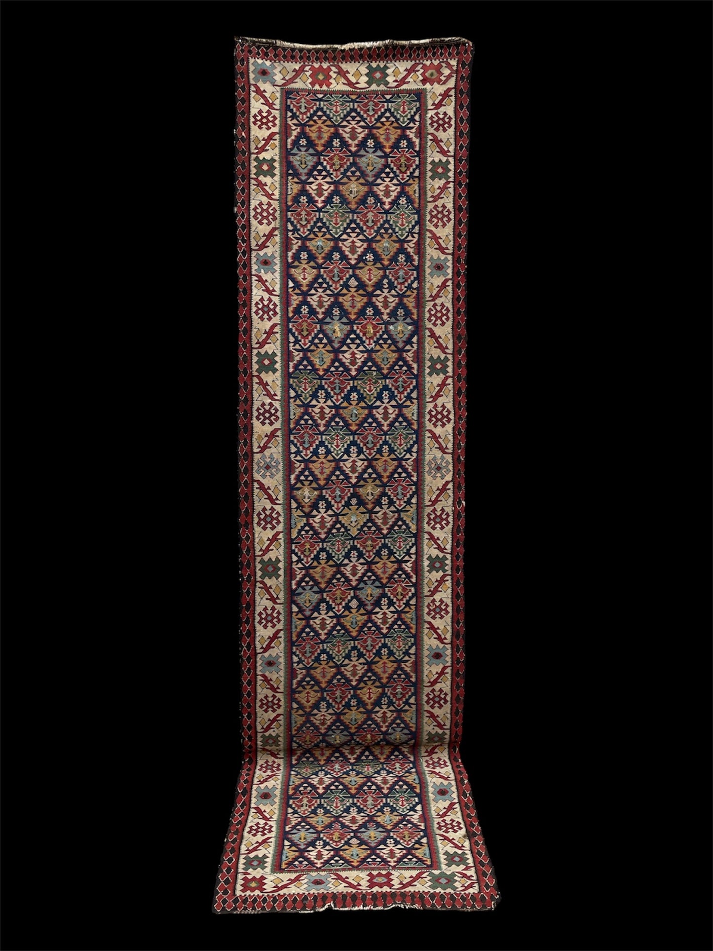 Antique Kurdish Kilim Runner