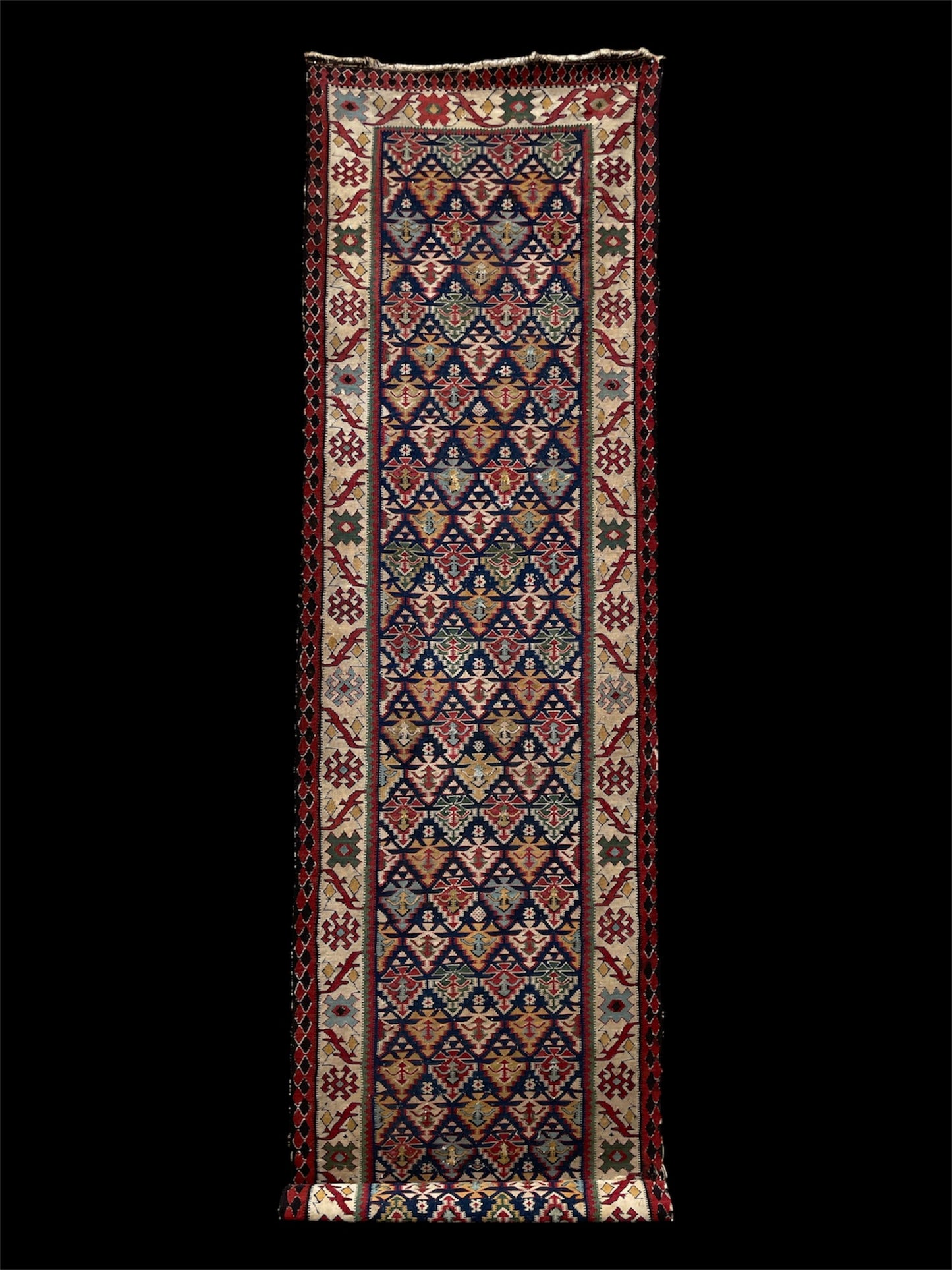 Antique Kurdish Kilim Runner