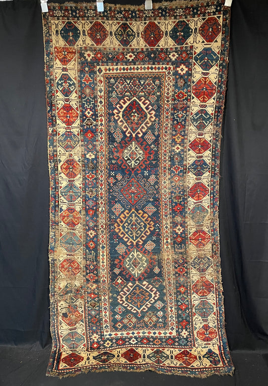 Antique Caucasian Shirvan Runner (Fragment)