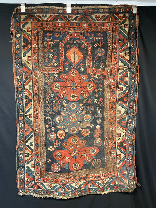 Antique Caucasian Prayer Rug