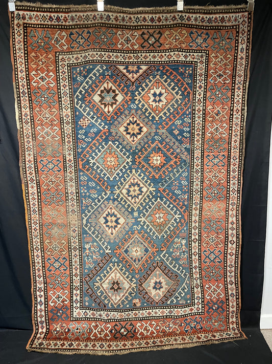 Antique Caucasian Kazak Rug