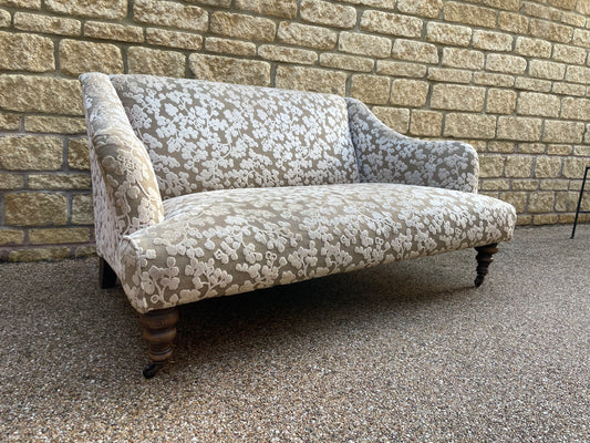 Victorian Revival 2 Seater sofa - Damask style Upholstered Sofa