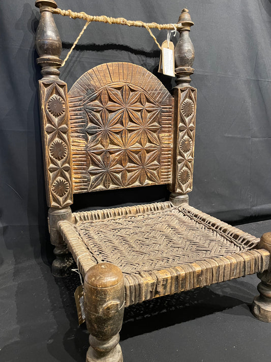 Antique Swat Valley Low Chair