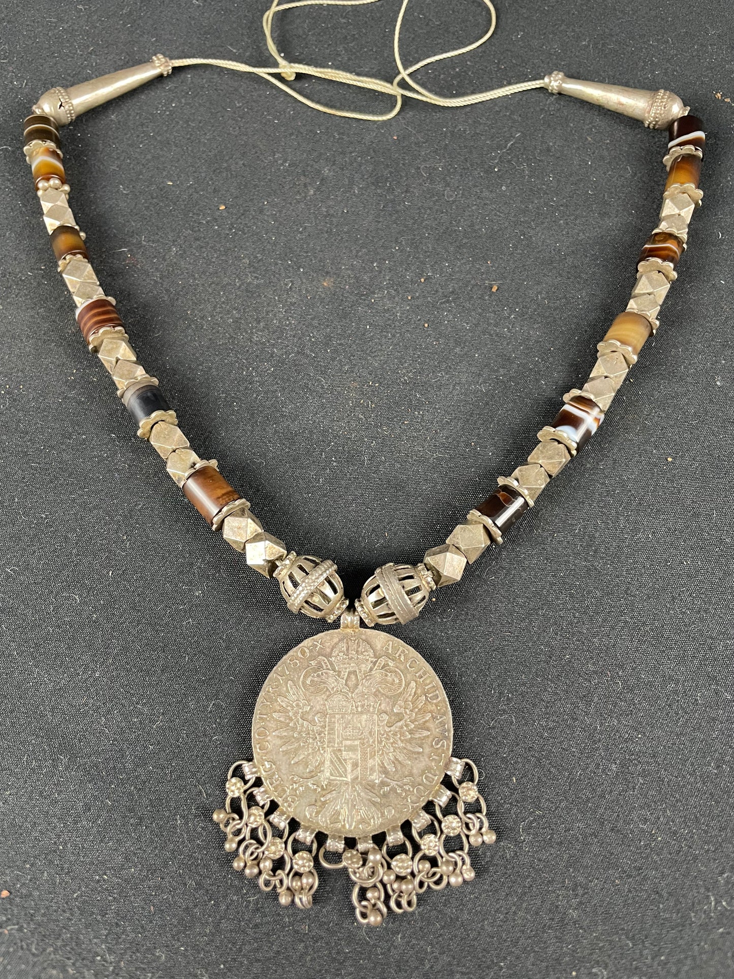 Yemeni Necklace with Maria Theresa Thaler Coin