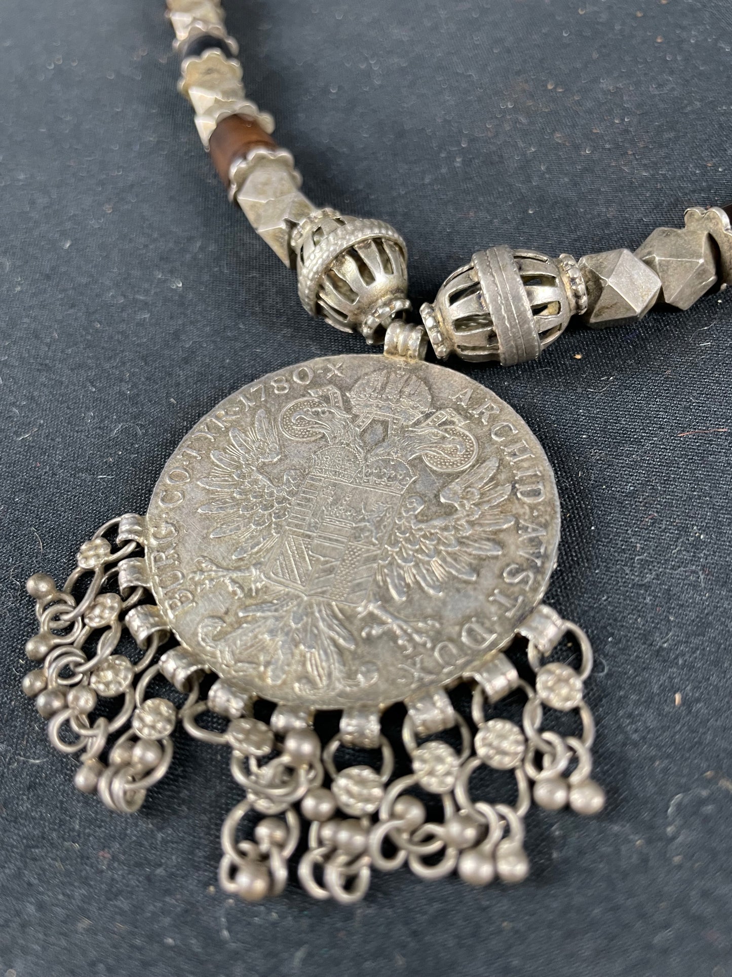 Yemeni Necklace with Maria Theresa Thaler Coin