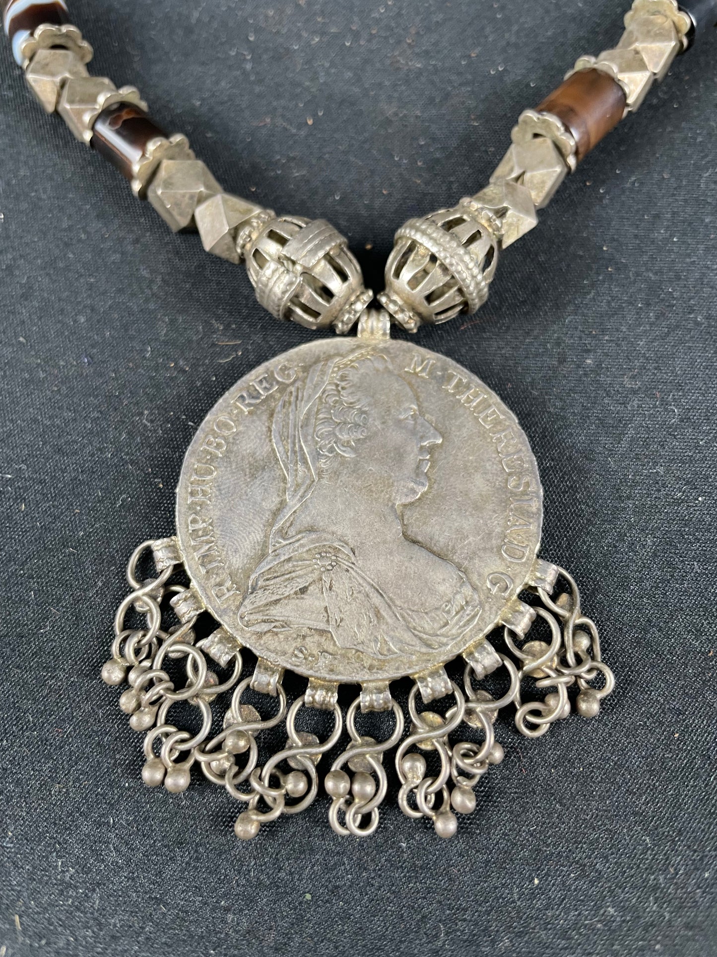 Yemeni Necklace with Maria Theresa Thaler Coin