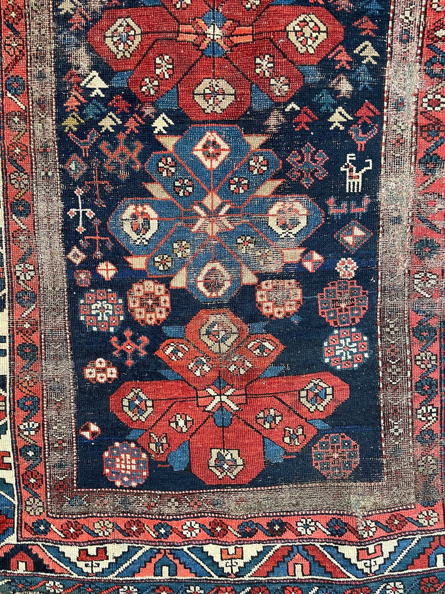 Antique Caucasian Prayer Rug