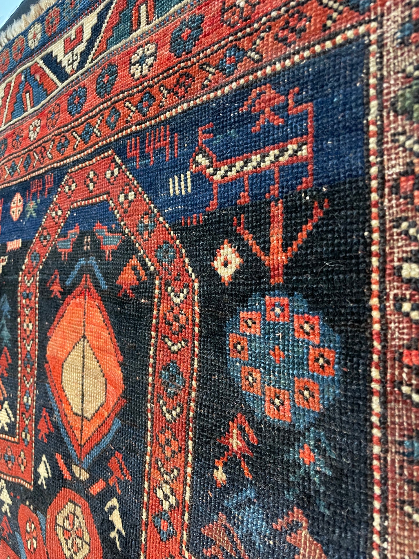 Antique Caucasian Prayer Rug
