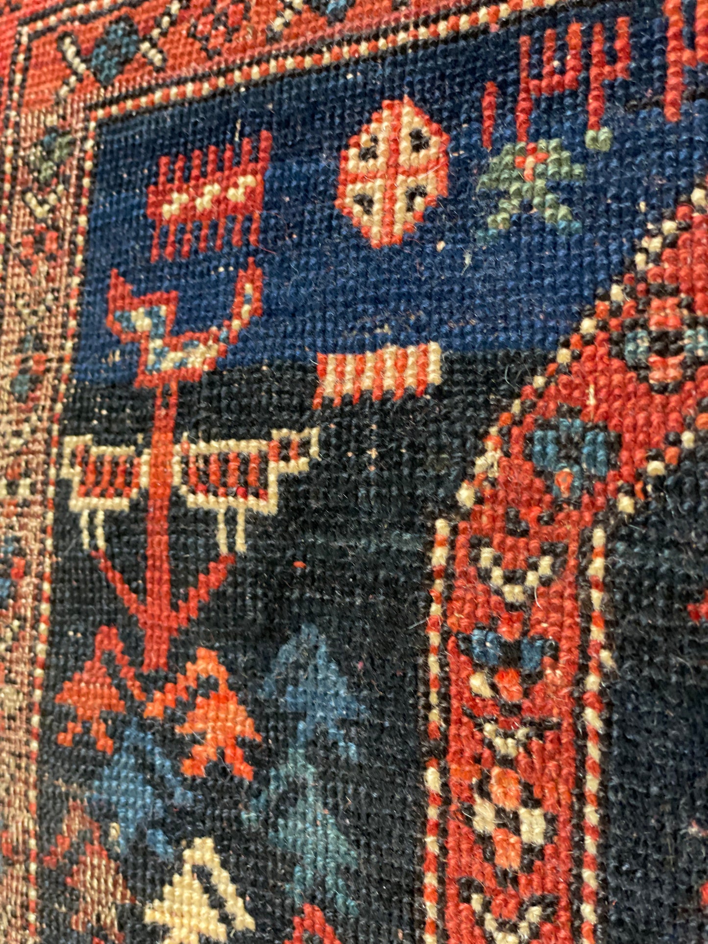 Antique Caucasian Prayer Rug