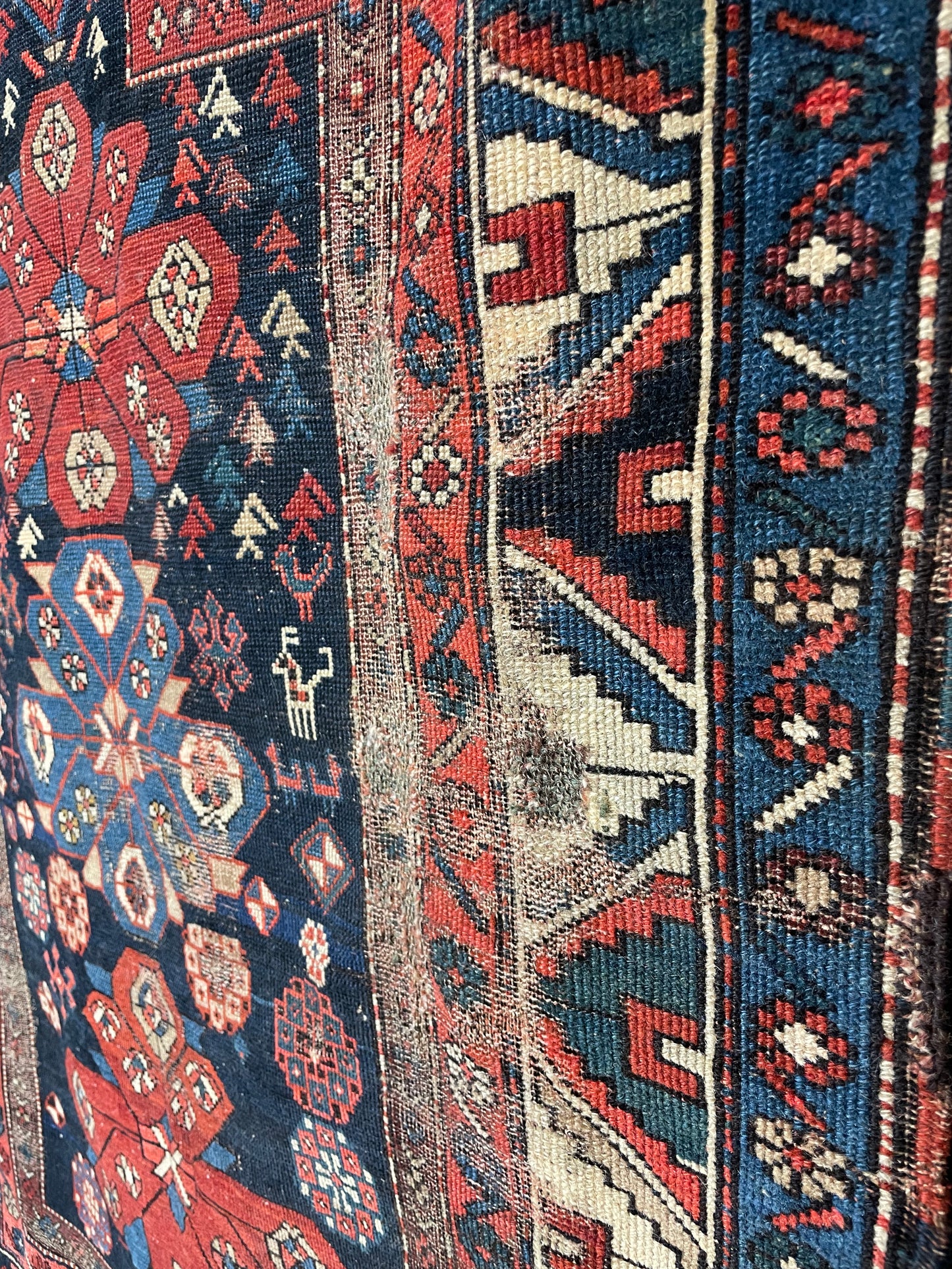 Antique Caucasian Prayer Rug