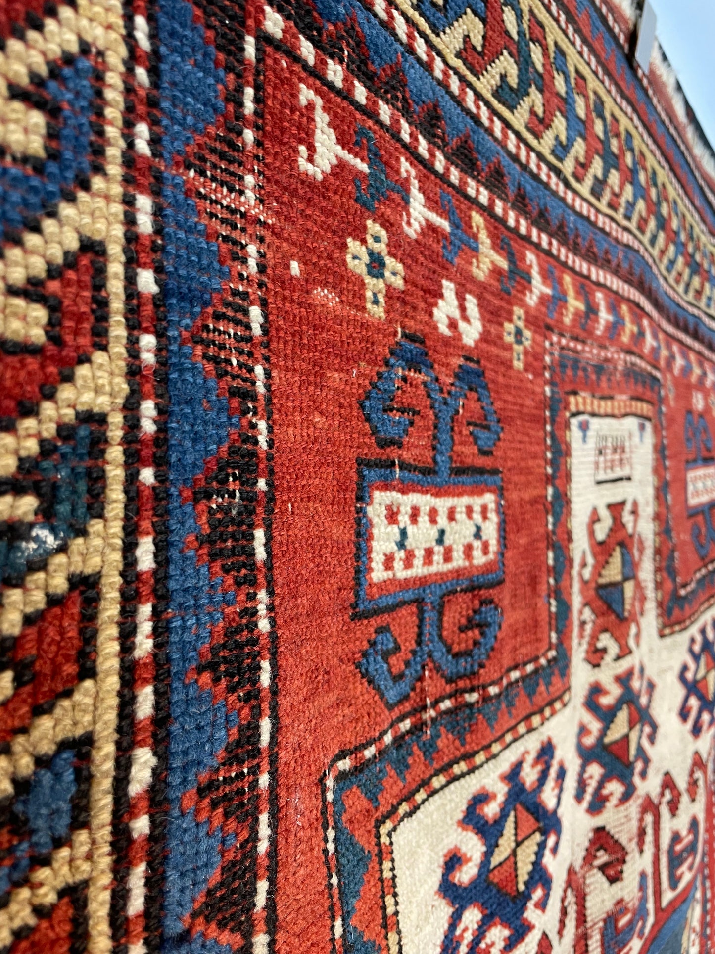 Antique Caucasian Karachov Prayer Rug