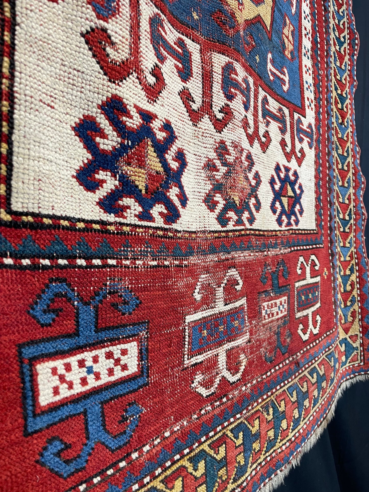 Antique Caucasian Karachov Prayer Rug