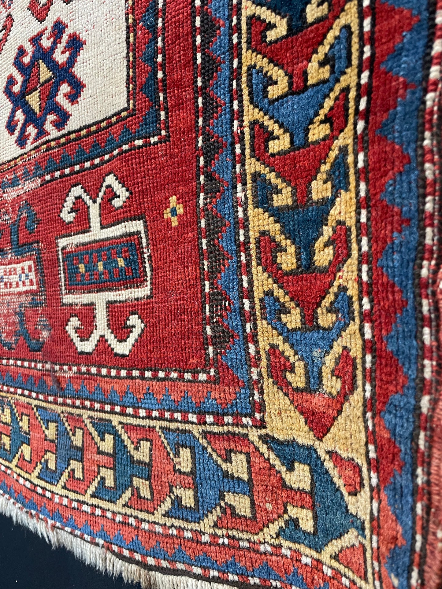 Antique Caucasian Karachov Prayer Rug