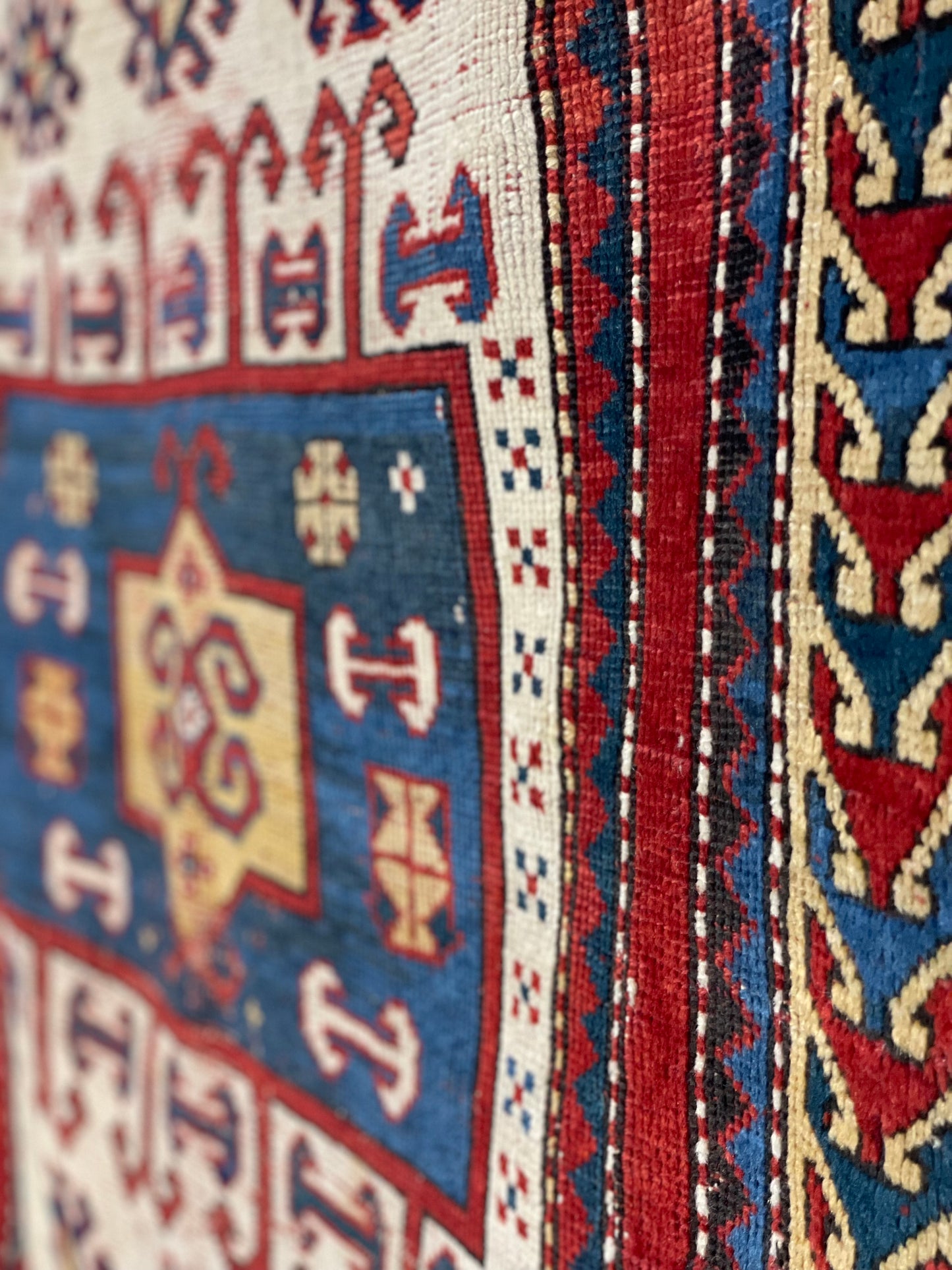 Antique Caucasian Karachov Prayer Rug