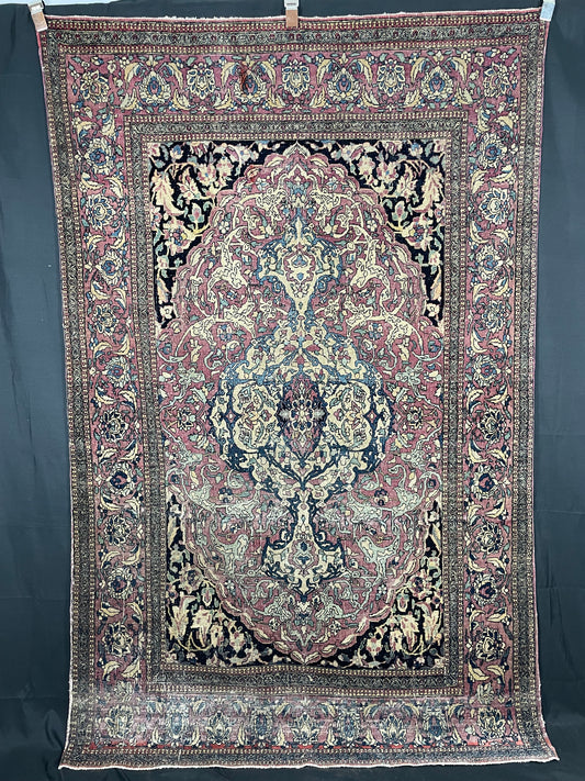 Antique Persian Isfahan Rug