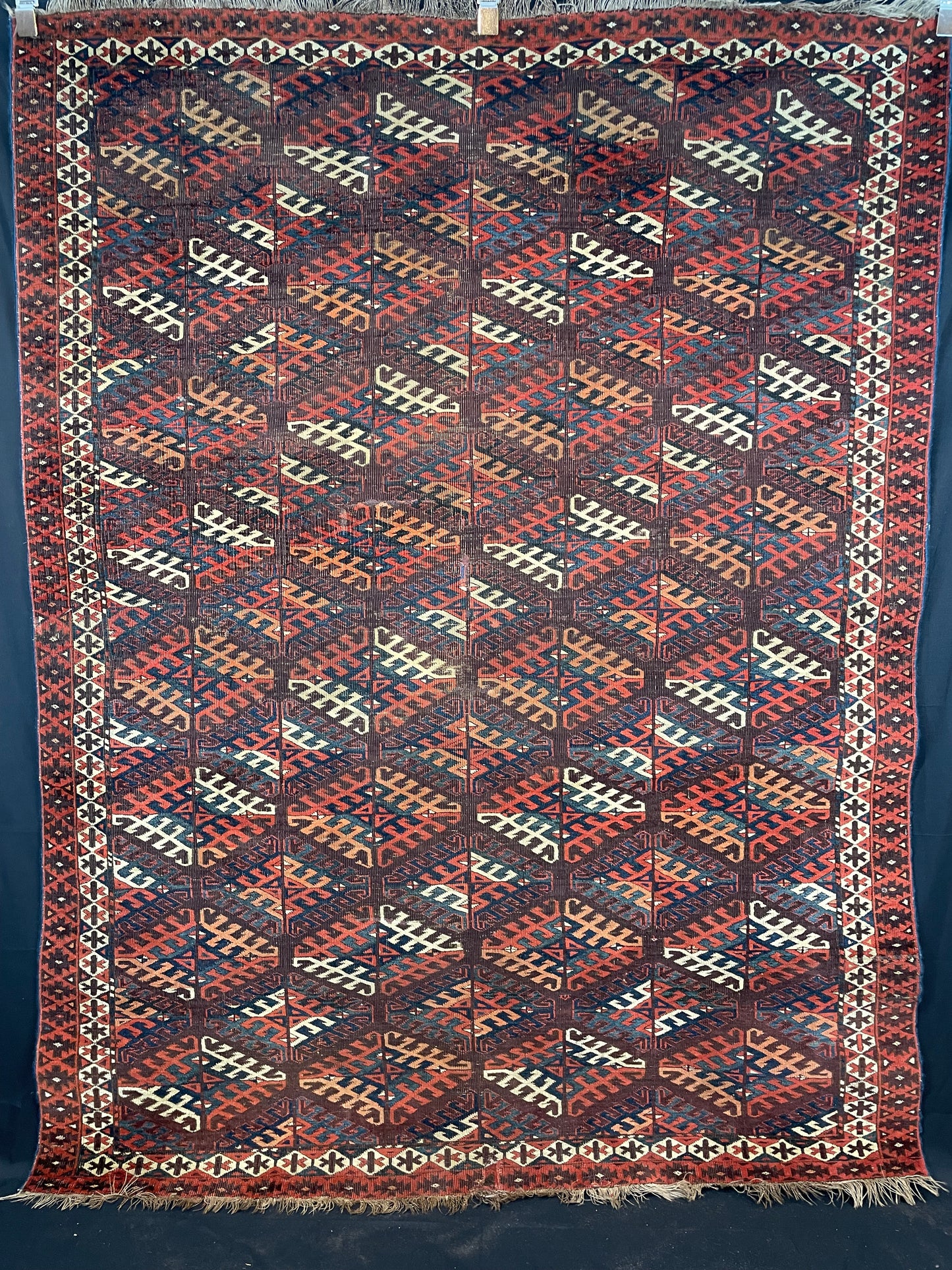 Antique Yomut Turkoman Rug