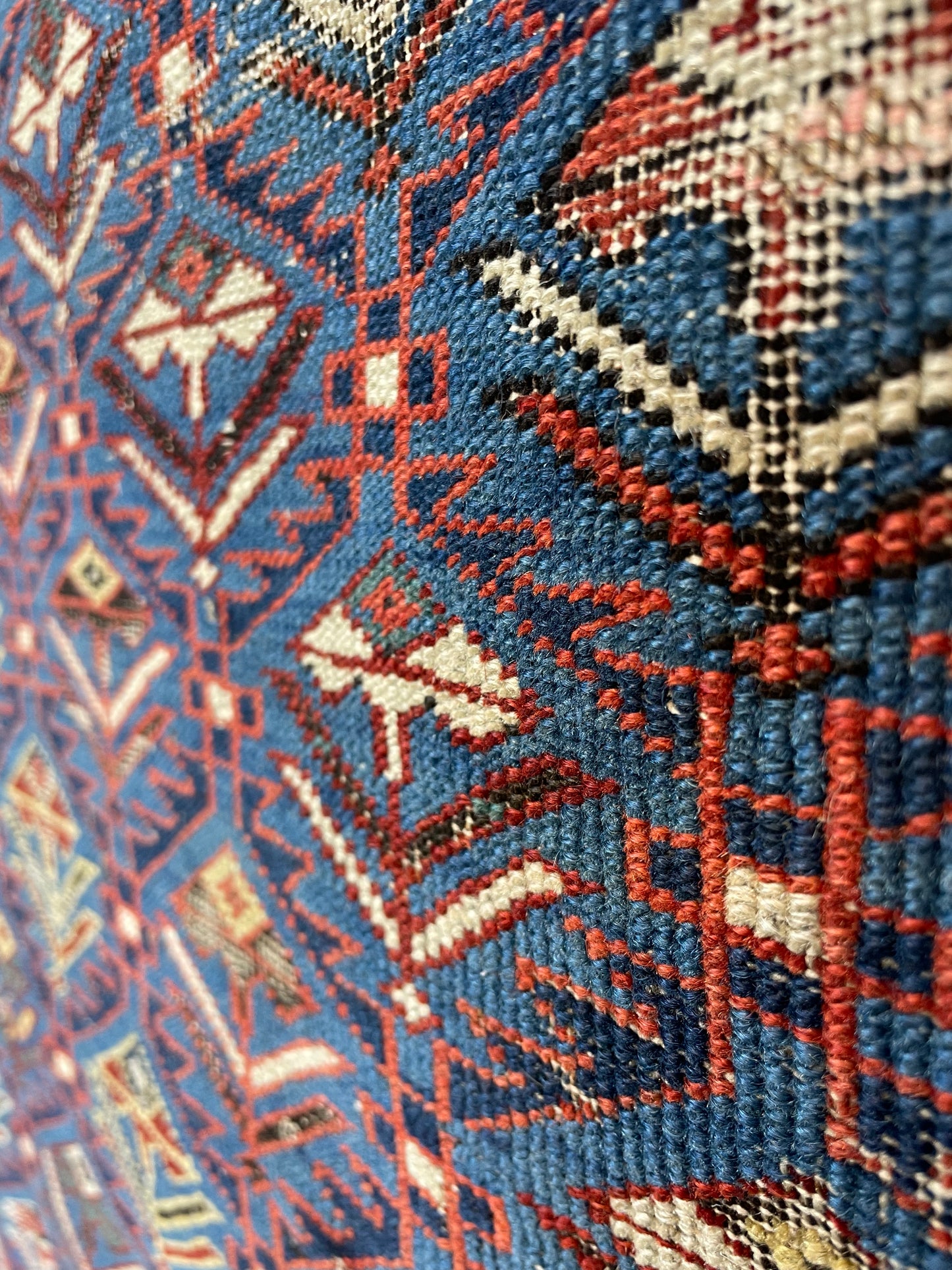 Antique Caucasian Shirvan Marasali Prayer Rug
