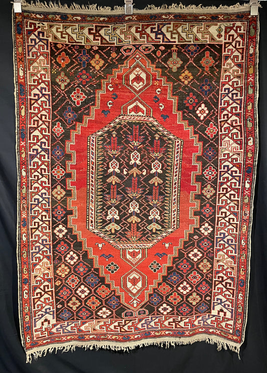 Antique Caucasian Shirvan 'Bird Rug'