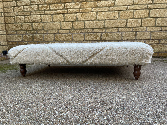 Artisan upholstered Ottoman low stool/table