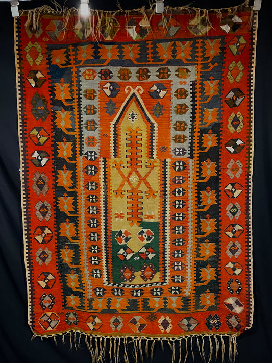 Antique Turkish Prayer Kilim