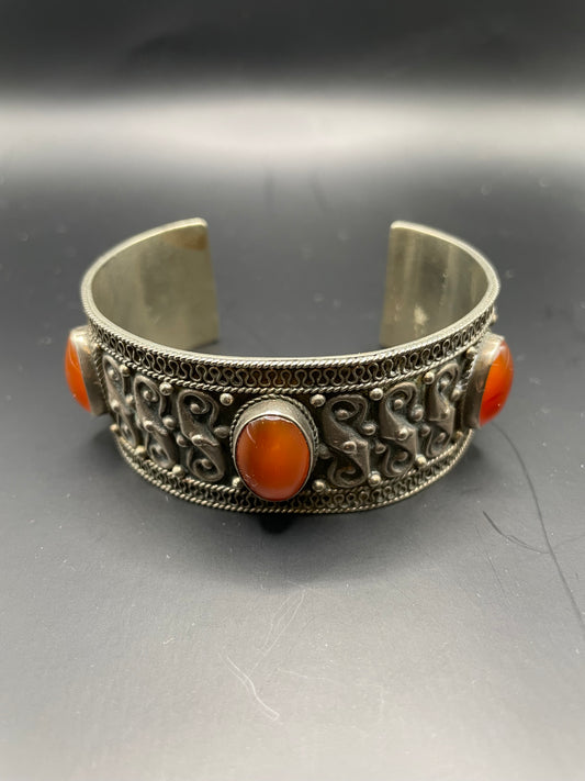 Carnelian Cuff Bracelet